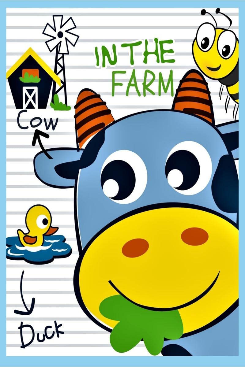IN THE FARM : Fun Educational Coloring Book for Learning Animals  for Kids Ages 49  Preschool, Kindergarten and Homeschooling