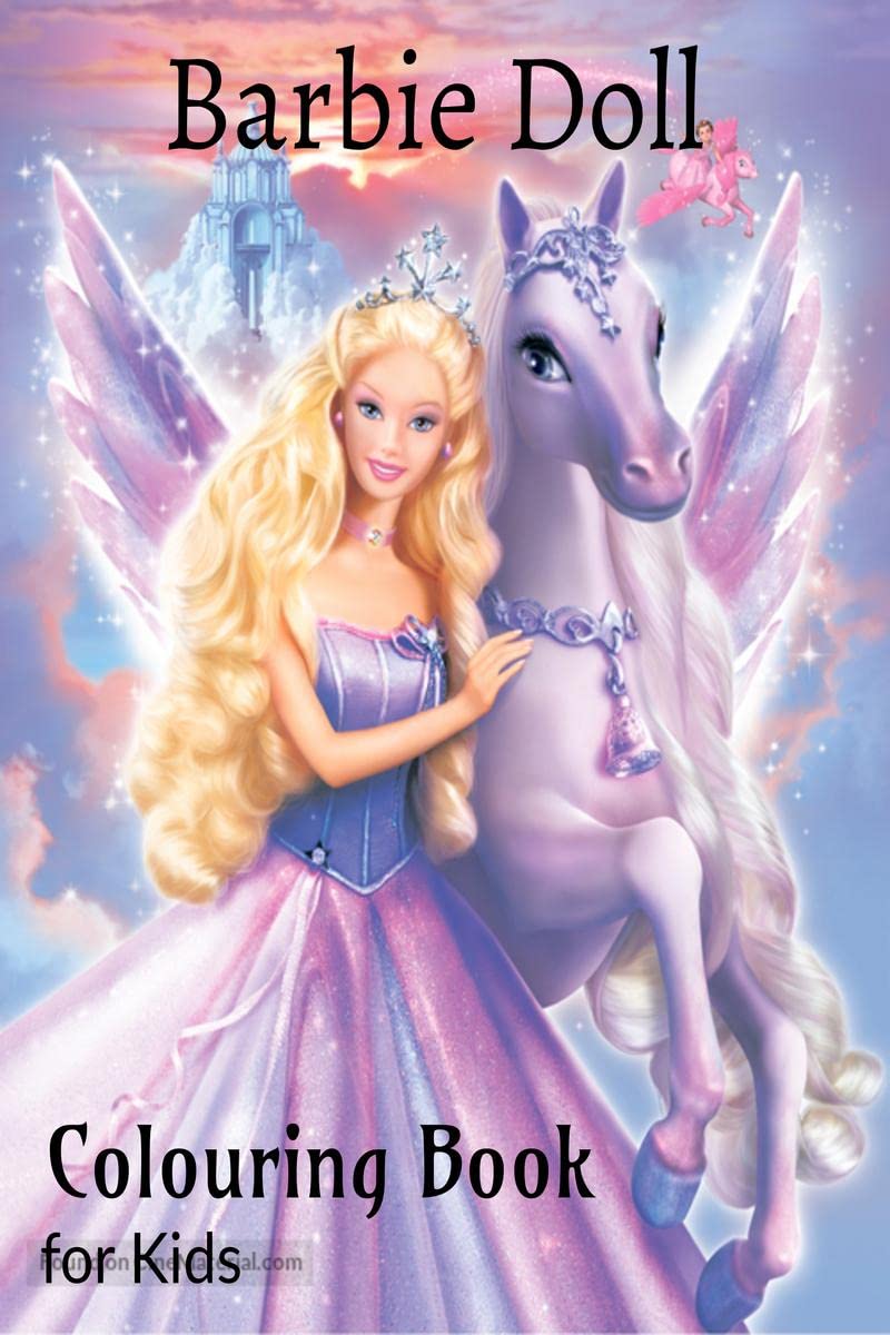 Barbie doll colouring book : Kids colouring book