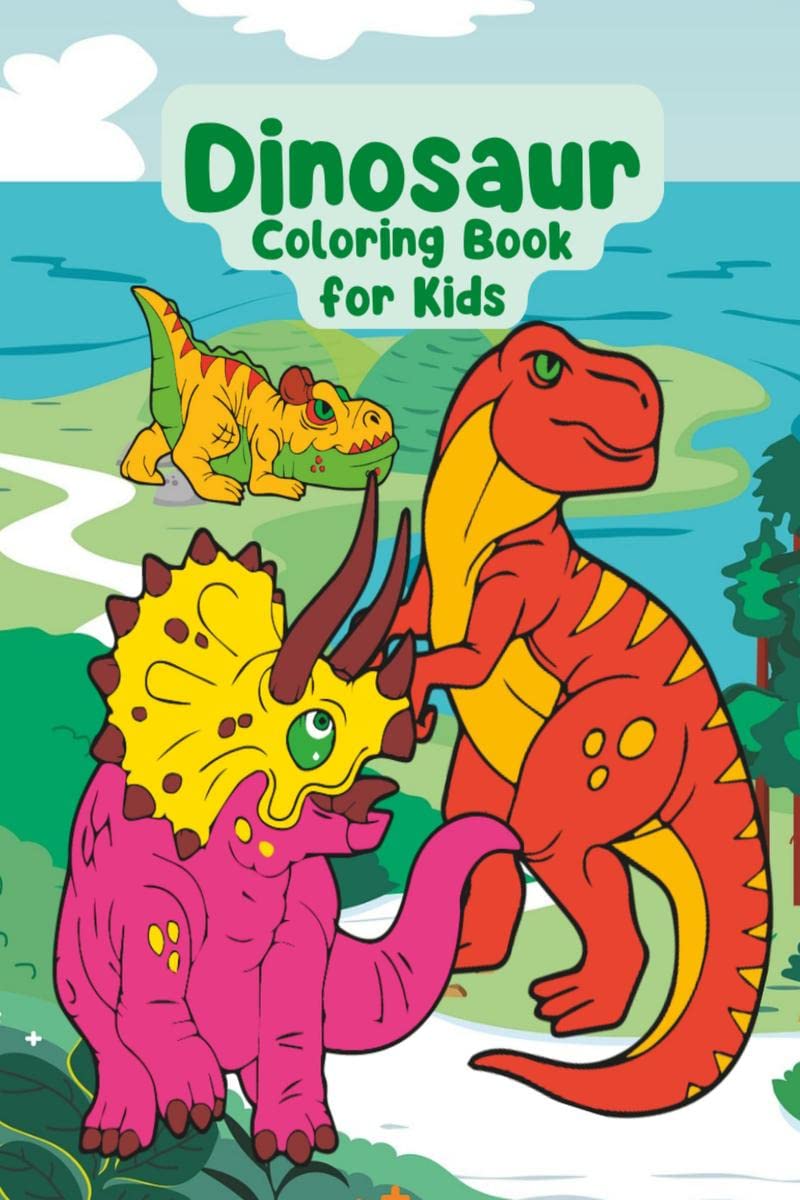 Dinosaur Coloring Book for Kid : different species, beautiful drawings, for fun and relaxation