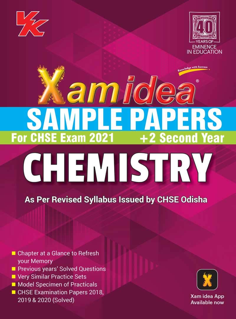 Xam Idea Sample Paper Chemistry Class 12 Chse (Odisha Board) (202021) Examination