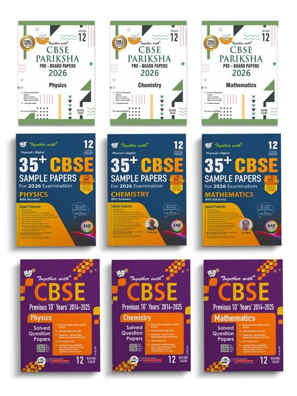 Together with Previous 10 Years Question Papers (20142025), EAD 35+ CBSE Sample Papers 202526 and Pariksha PreBoard Papers fo