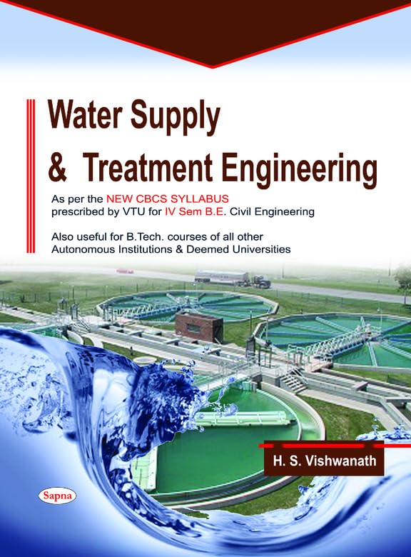 WATER SUPPLY & TREATMENT ENGINEERING FOR 4 SEM BE CIVIL ENGINEERING : VTU