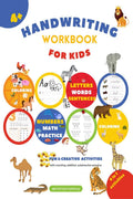 Handwriting Workbook For Kids : Awesome Activity Book Trace Letters And Numbers Workbook Of The Alphabet, Sight Words And Math F