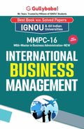 Gullybaba IGNOU MBF (New) 3rd Sem MMPC16 International Business Management in English
