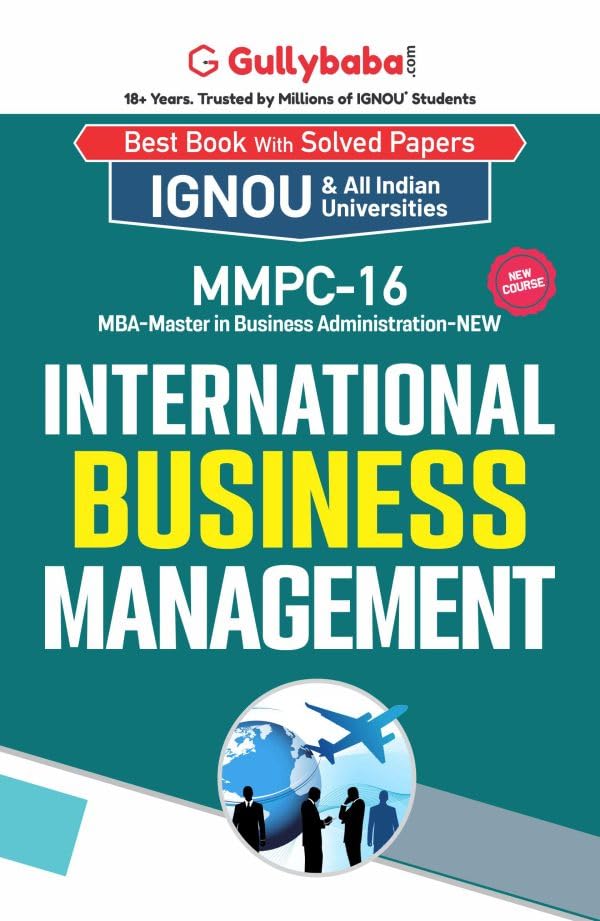 Gullybaba IGNOU MBF (New) 3rd Sem MMPC16 International Business Management in English