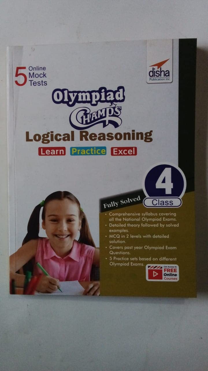 Olympiad Champs Logical Reasoning Workbook Class 4 With 5 Mock Online Olympiad Tests