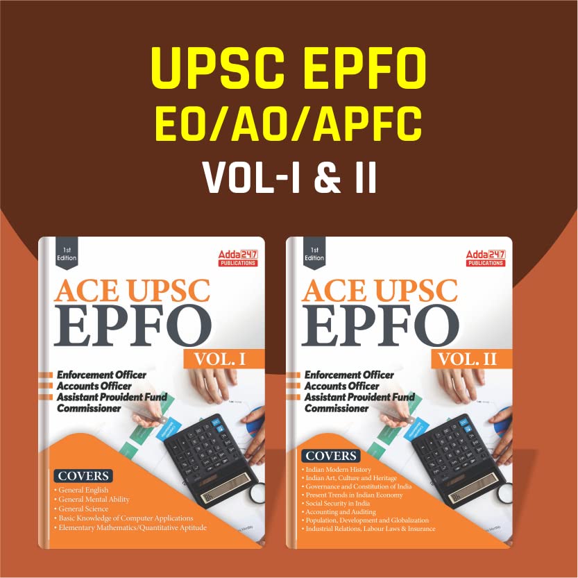 Upsc Epfo Eo / Ao / Apfc (Enforcement / Accounts Officers & Assistant Provident Fund Commissioner) Exam Guide Vol 1 & 2 Combo (