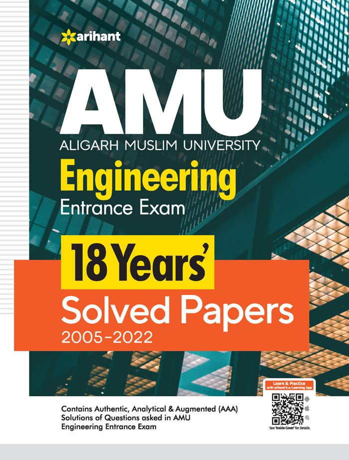 17 Years Solved Papers for AMU Engineering Entrance Exam 2023 (Old Edition)