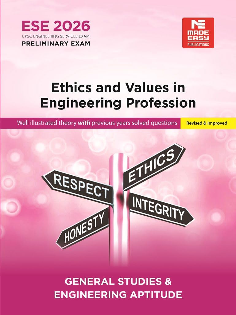 ESE 2026 : Preliminary Exam : Ethics and Values in Engineering Profession | GSPaperI | UPSC Engineering Services Examination 