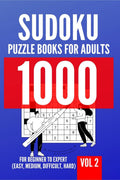 1000 Sudoku Puzzle Books For Adults | For Beginner To Expert (Easy, Medium, Difficult, Hard) | Vol 2