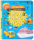 Board Book: Lift the Flap Look Inside How Things Work Activity Book for Children Age 35 Years