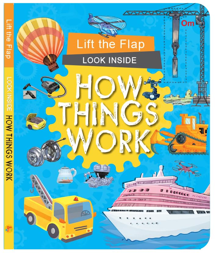 Board Book: Lift the Flap Look Inside How Things Work Activity Book for Children Age 35 Years