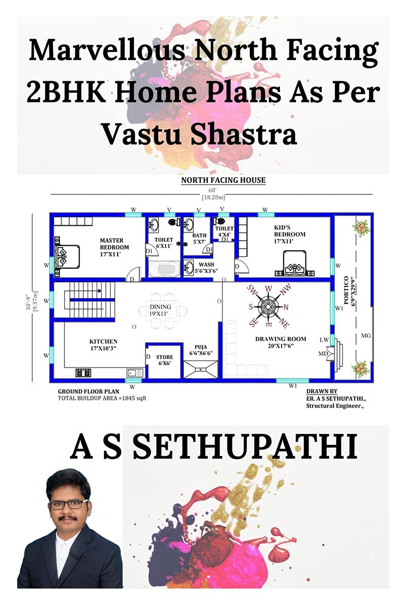 Marvellous North Facing 2Bhk Home Plans As Per Vastu Shastra