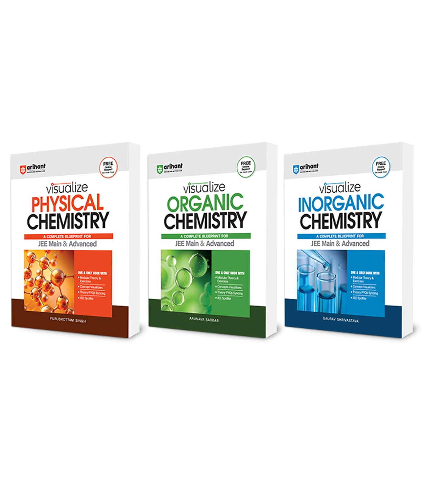 Arihant Visualize Organic Chemistry, Inorganic Chemistry, Physical Chemistry for JEE Main & Advanced 2026 | With Modular Theory 