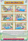 Tms14H | Teachingnest United We Stand; Divided We Fall Hindi Chart | Moral Story | Laminated 33X48 Cm (13X19 Inch) | Wall Sticki