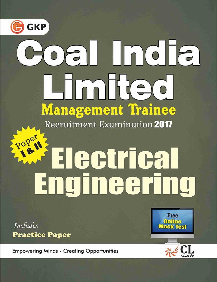 Coal India Limited Management Trainee Electrical Engineering 2017