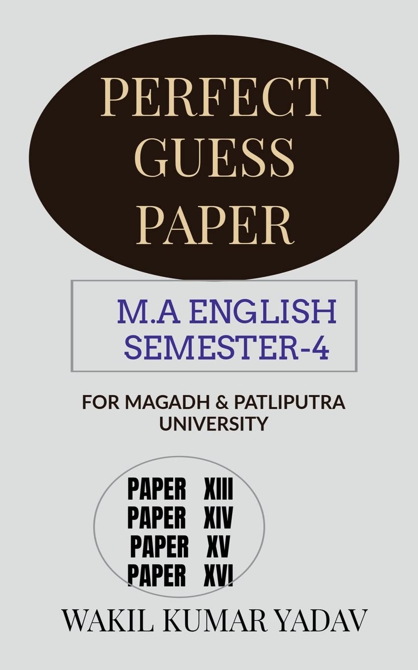 Perfect Guess Paper M.A English Semester4