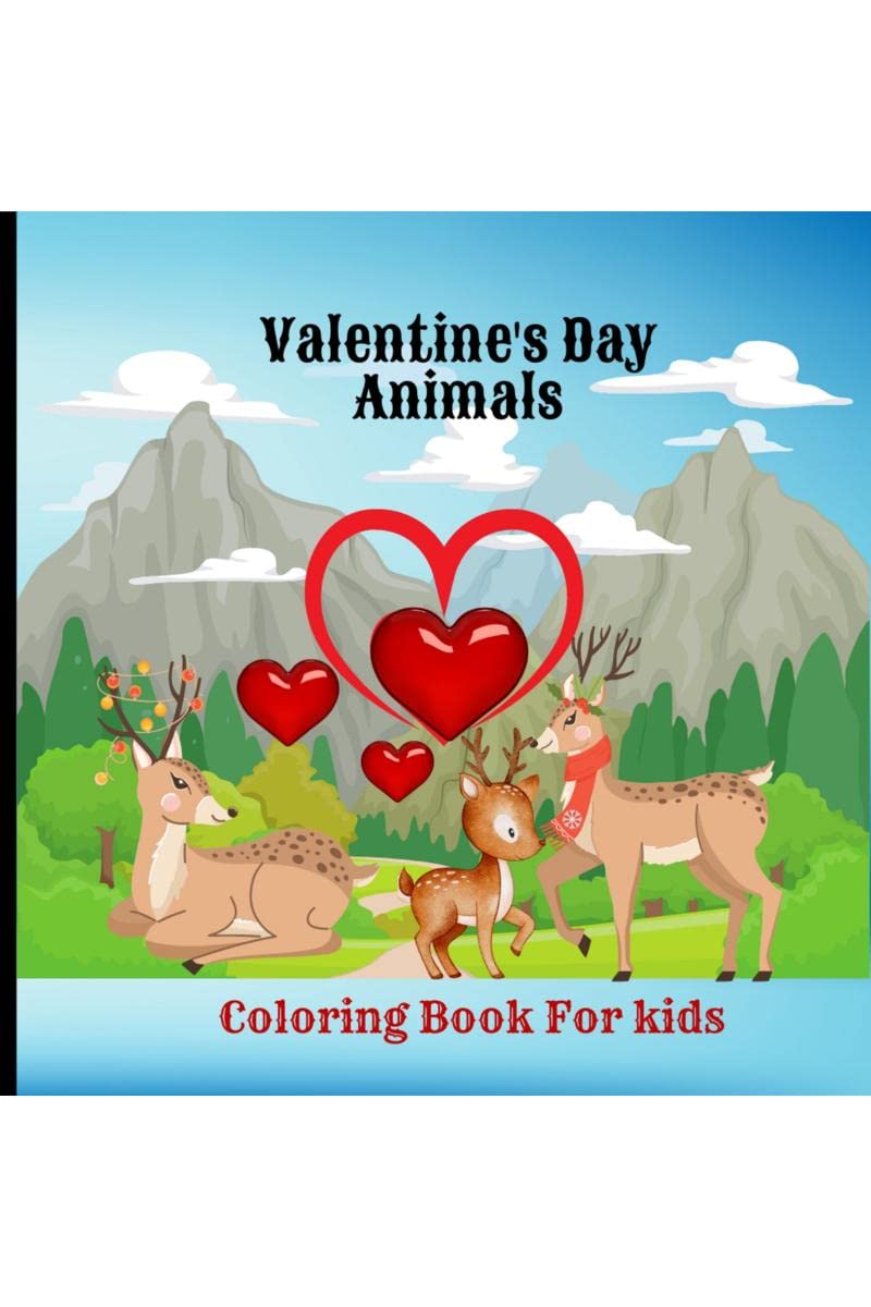 Valentines Day Animals Coloring Book For Kids : I spy valentines day book for kids ages 25 &Cute love valentines day animal