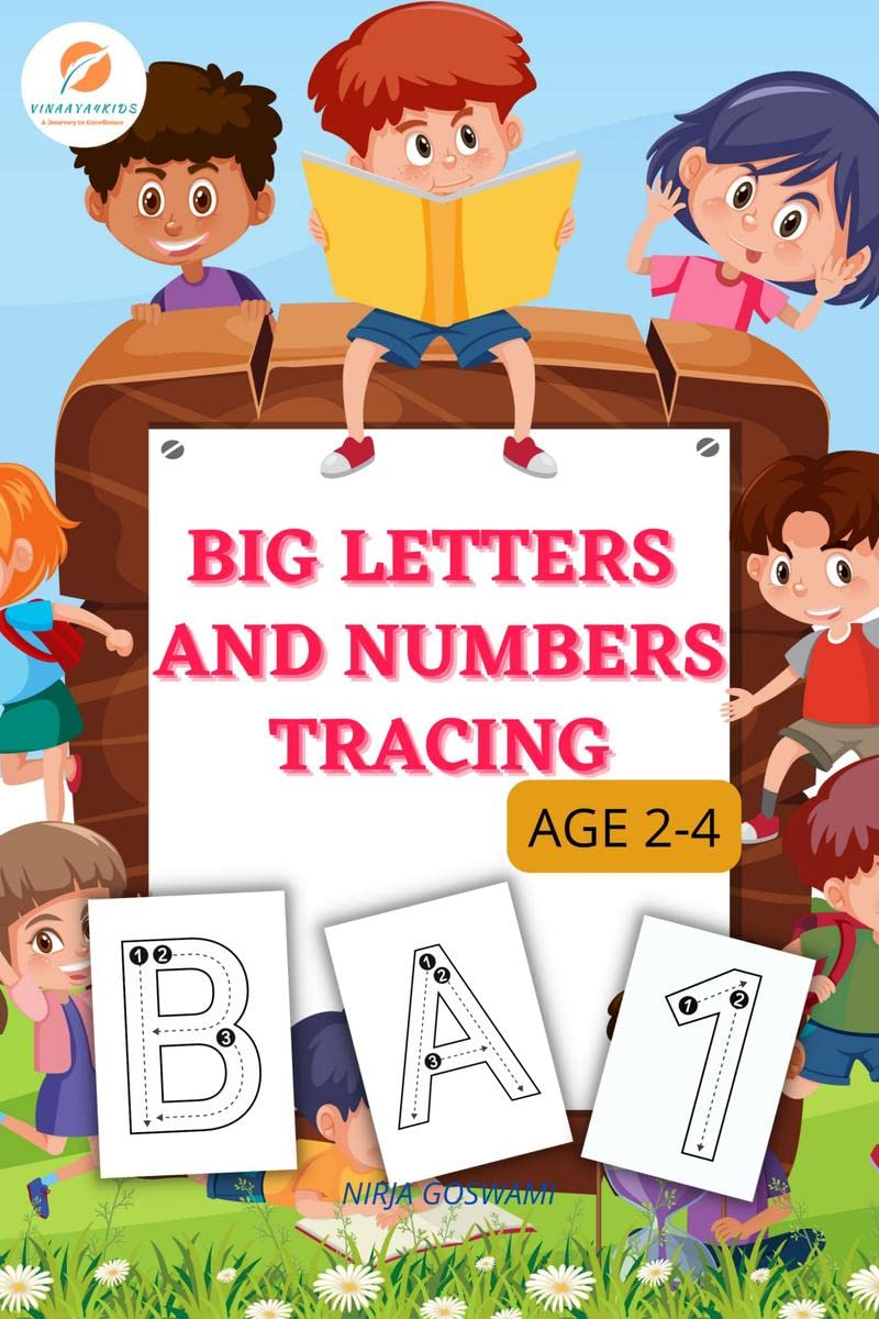 BIG LETTERS AND NUMBERS TRACING : Homeschool Preschool Learning Activities