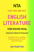 English Literature 5500 Solved Mcqs : Selected, Edited& Prepared