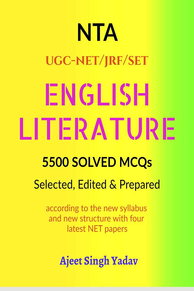 English Literature 5500 Solved Mcqs : Selected, Edited& Prepared