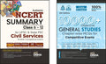 Disha Combo (Set Of 2 Books) Ncert Summary Class 6 To 12 With 10000+ Objective Mcqs For Competitive Exams | General Studies | Up