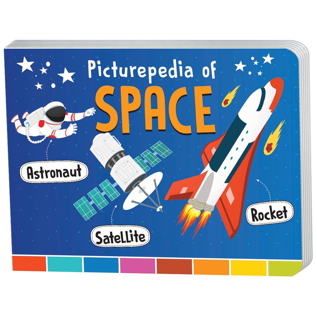 The Book Tree Picturepedia of Space I Board Book for Kids Age 2+ I Bright & Colourful Pictures I EasytoRead Word Labels I Buil