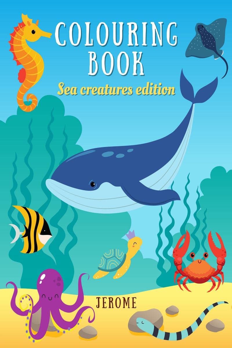 Colouring book  Sea creatures edition
