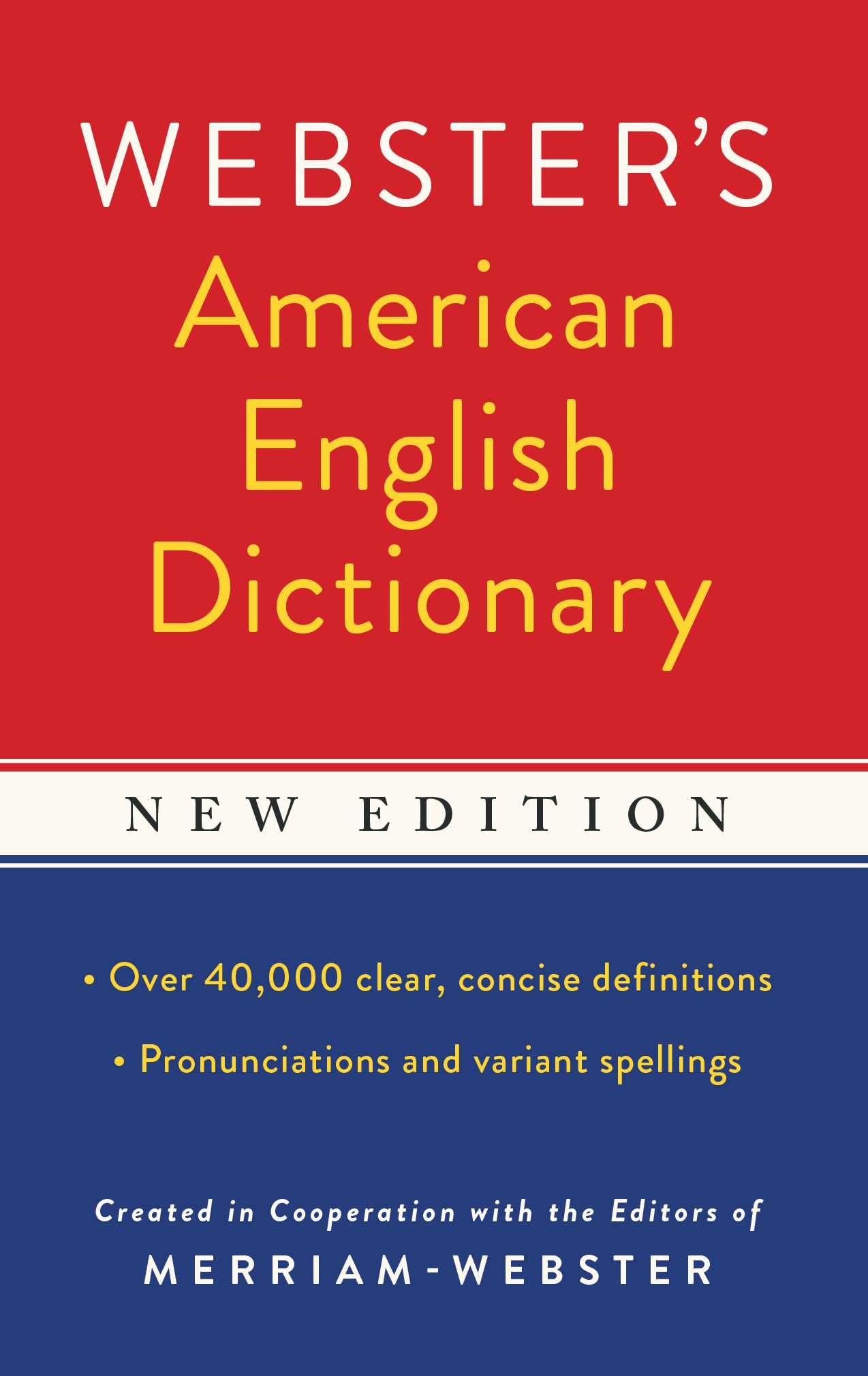 Websters American English Dictionary, New Edition