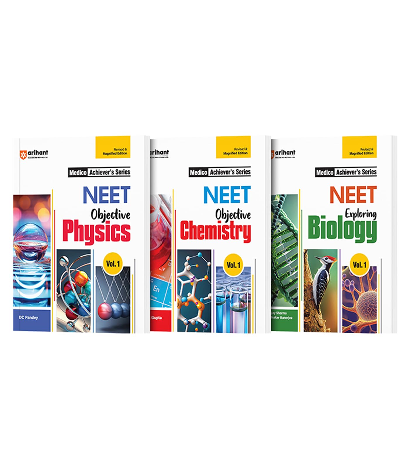 Arihant NEET Combo: Physics, Chemistry, Biology Vol 1 | Modular theory, NEET connection, PYQ sync | Mentors tips, practice set