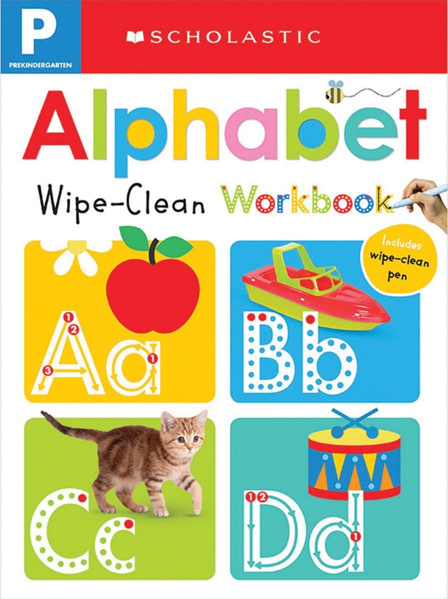 PreK Alphabet WipeClean Workbook: Scholastic Early Learners (WipeClean)