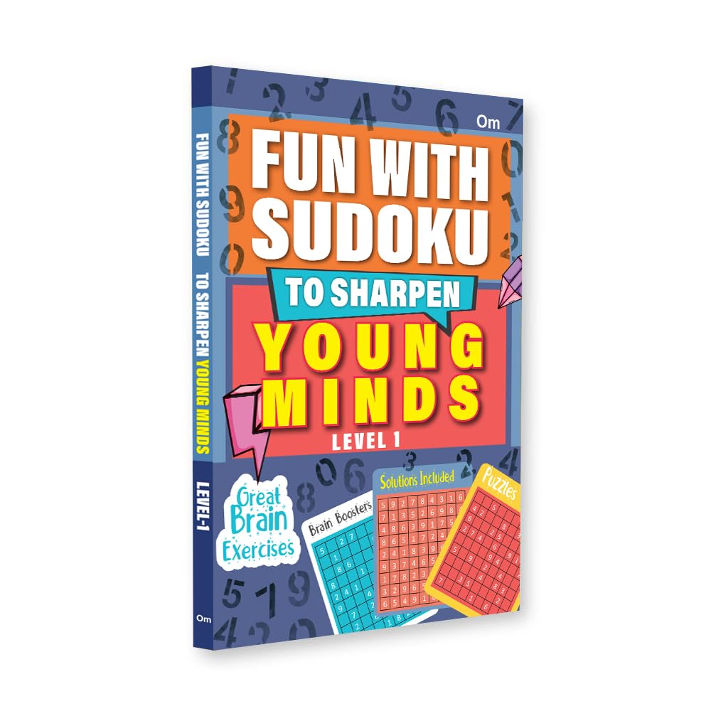 Fun With Sudoku  To Sharpen Young Minds  Level 1 Brain Booster  Great Brain Exercises  Brain Booster Puzzles for all ages