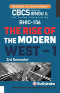 Gullybaba IGNOU CBCS BA (Honours) 3rd Sem BHIC106 The Rise of the Modern West1 in English  Latest Edition IGNOU Help Book wit