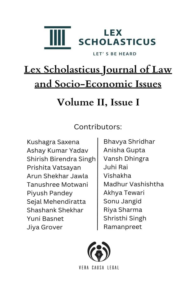 Lex Scholasticus Journal of SocioEconomic Issues (Volume II  Issue I)