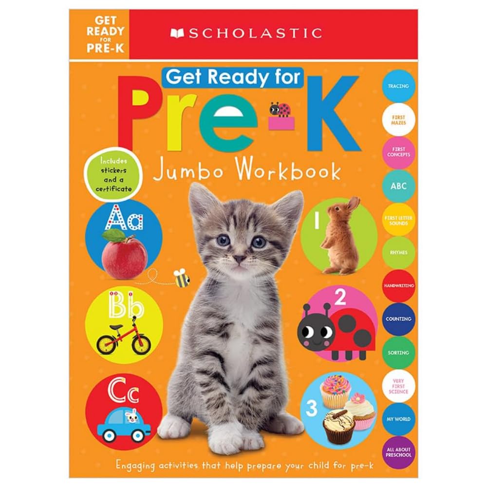 Get Ready for PreK Jumbo Workbook: Scholastic Early Learners (Jumbo Workbook)
