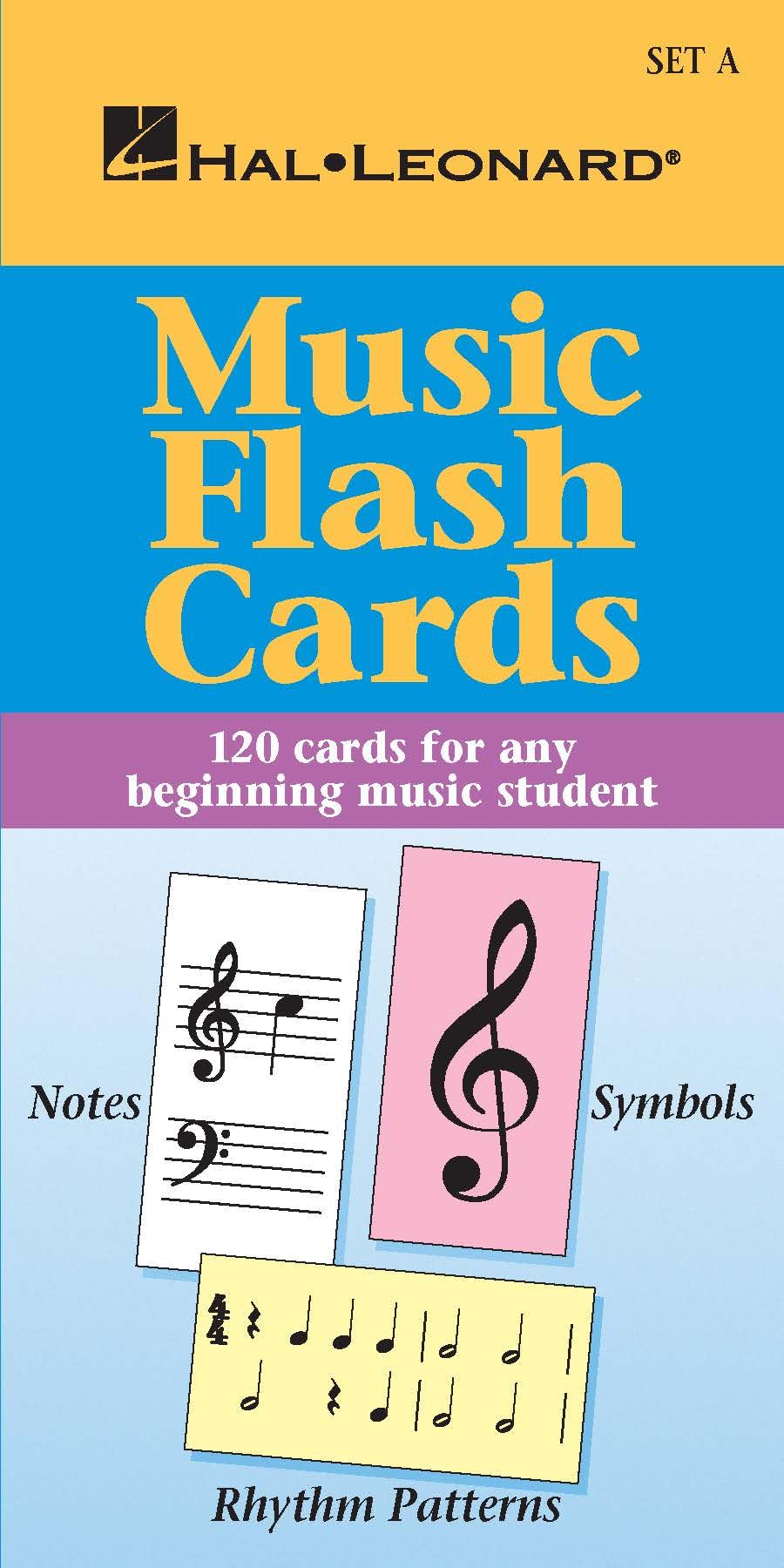Hal Leonard Music Flash Cards Set A  120 ColorCoded Piano Flashcards for Beginners and Kids  Learn Notes, Rhythm, and Music The
