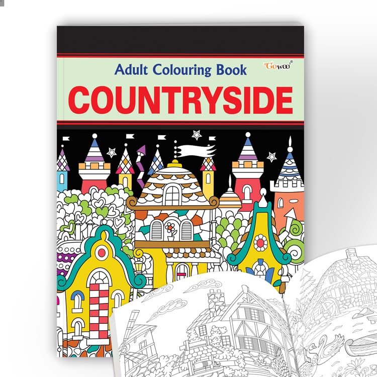 Countryside  Adult Colouring Book : Calm coloring pages, Creative art therapy book for relaxation, Mindful for adults and creat