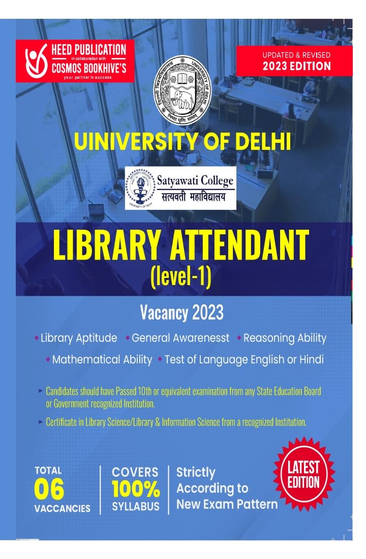 University of Delhi  Library Attendant (Level1)