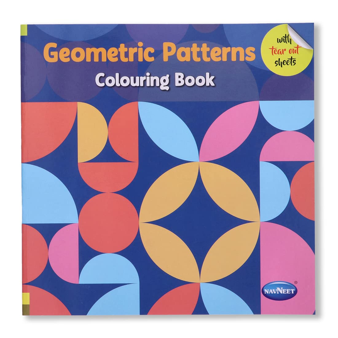 Navneet Geometric Pattern Colouring Book For Beginners And Adults