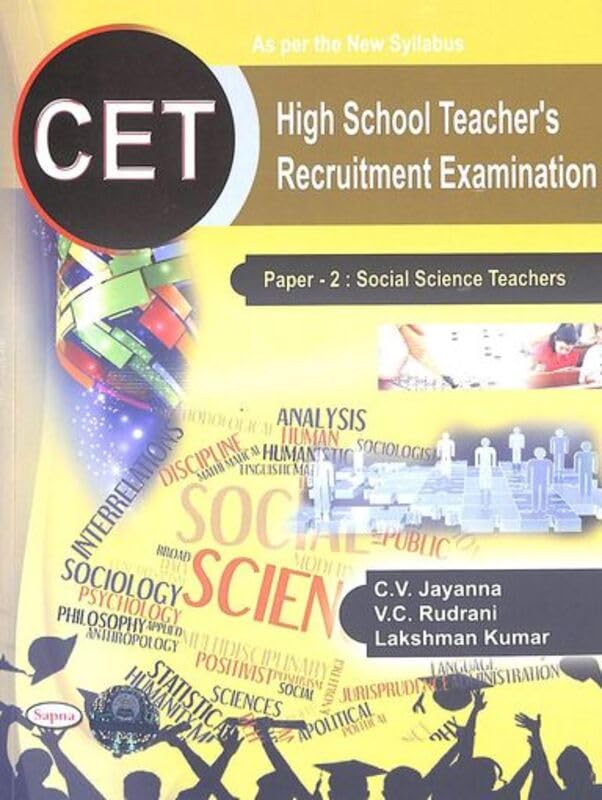CET HIGH SCHOOL TEACHERS RECRUITMENT EXAMINATION PAPER 2 SOCIAL SCIENCE TEACHERS