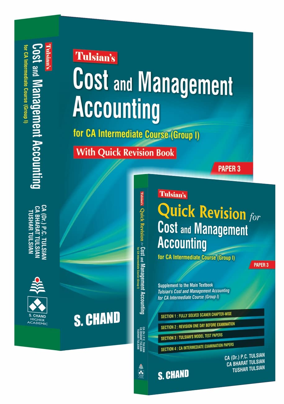 TulsianS Cost And Management Accounting For Ca Inter Course Group I With Quick Revision [Paper 3]