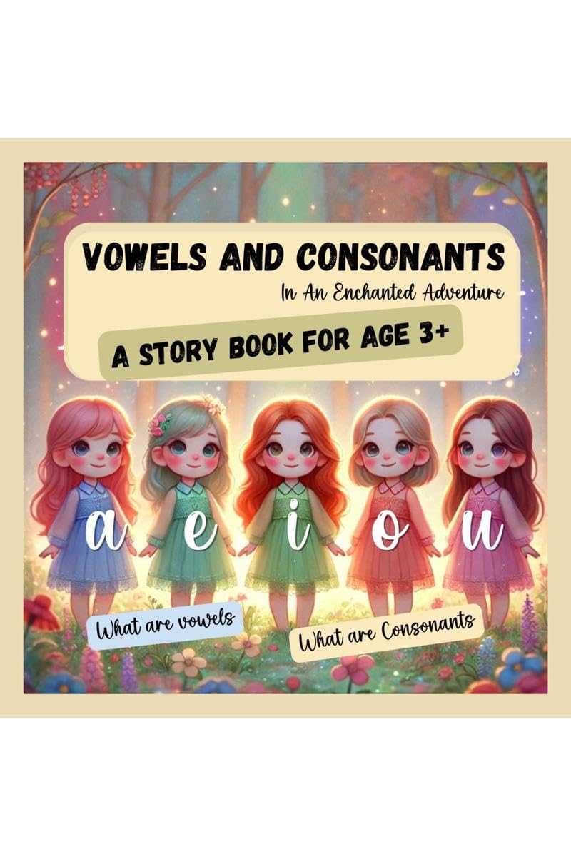 Vowels and Consonants  In An Enchanted Adventure : What are Vowels What are Consonants a, e, i, o, u Phonics, Vowel sounds, lon