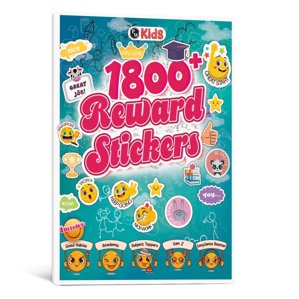 1800+ Reward Stickers Book for Kids | Cool Fun Sticker Set For Boys & Girls | Ideal for Teachers, Parents & Classroom Rewards St