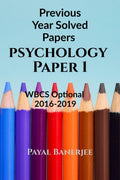 Previous Years Solved PapersPsychology Paper 1 : Wbcs Optional 20162019