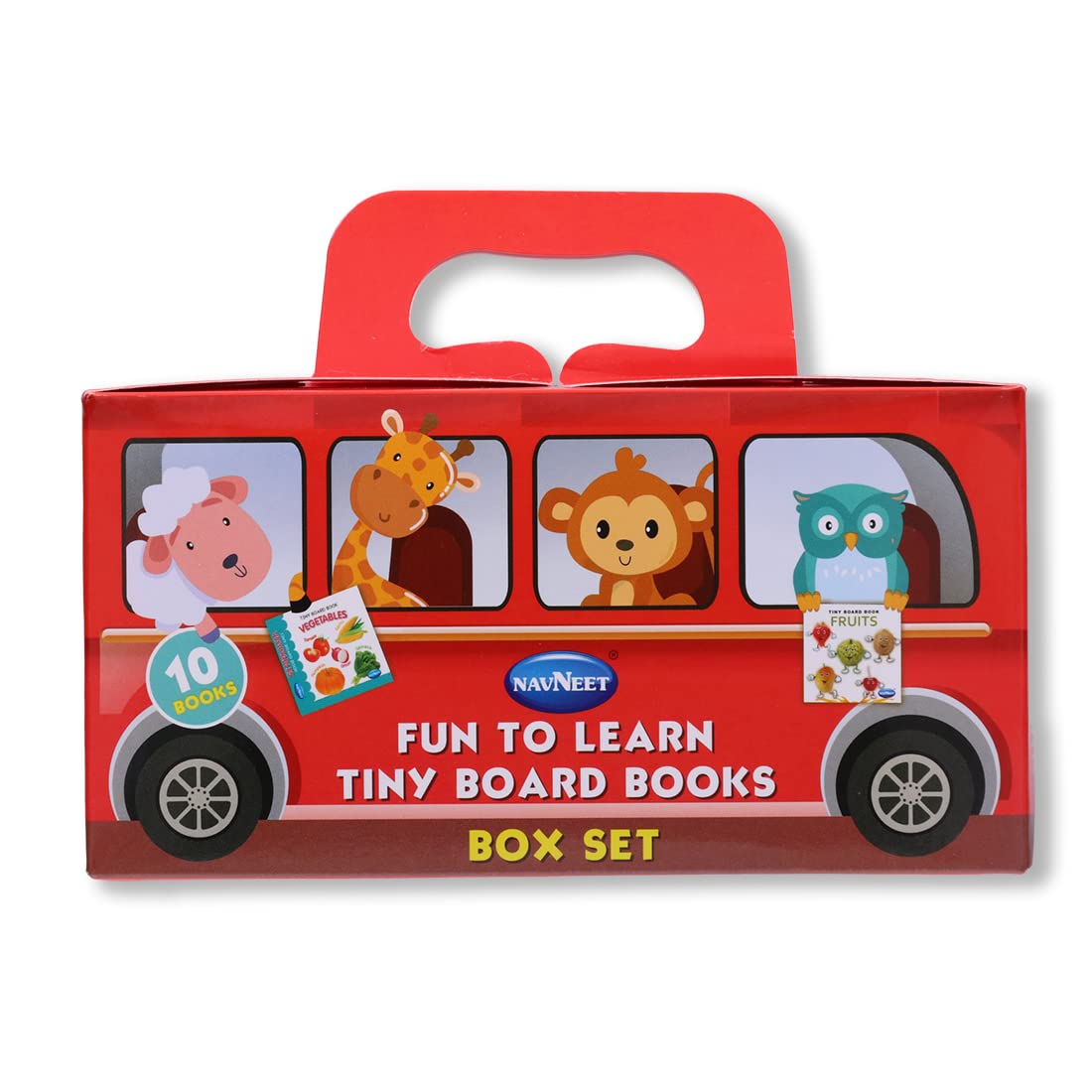 NavneetS Fun To Learn Box Set  10 Tiny Board Books  My First Library Of Picture Board Books  Best First Books For Toddlers 
