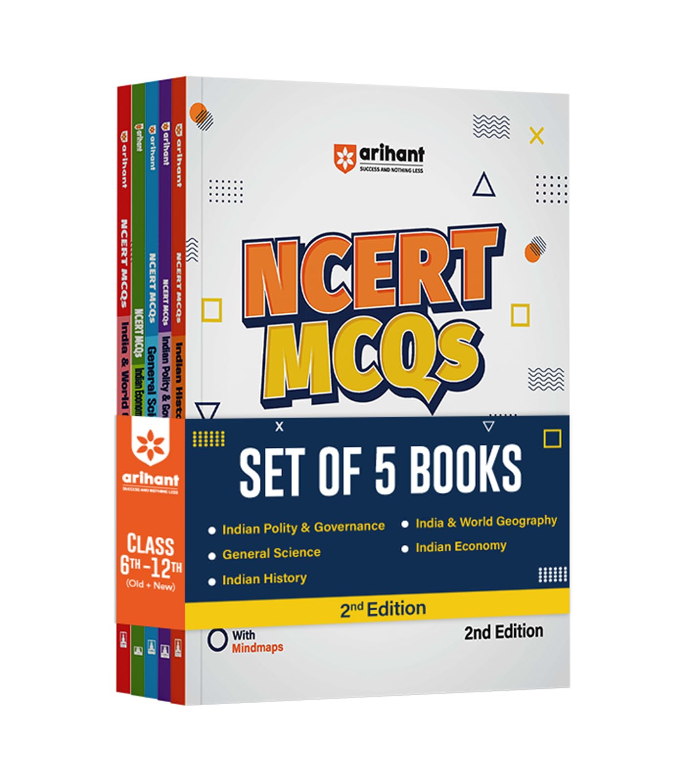 Arihant NCERT MCQs Indian Economy,Indian Polity & Governance,General Science,Indian History,India & World Geography Class 612 (