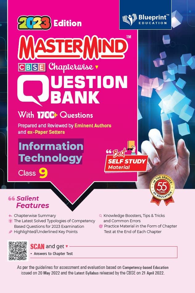 Master Mind Information Technology Cbse Class 9 Question Bank. 1700+ Questions Based On Latest Pattern For 2023 Examination. A P