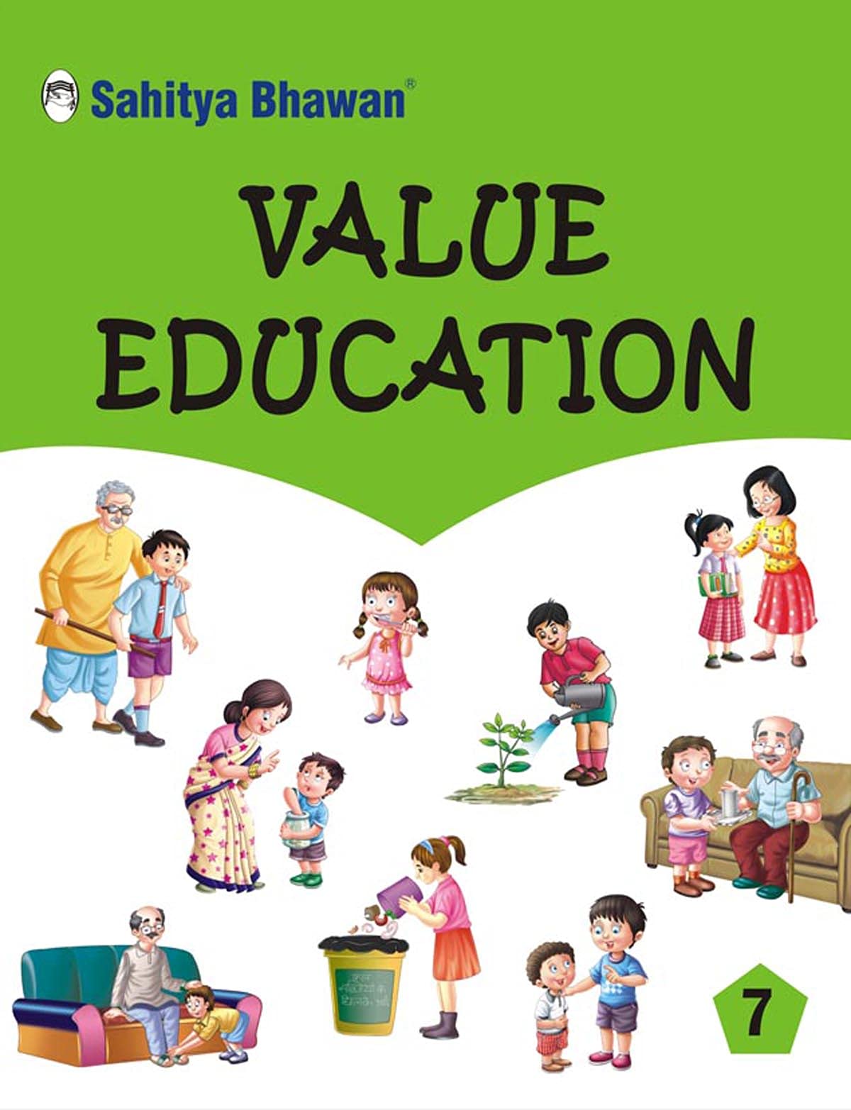Sahitya Bhawan Value Education book for class5 based on NCERT with CBSE Values Education kit | Beautifully Illustrated | Moral V