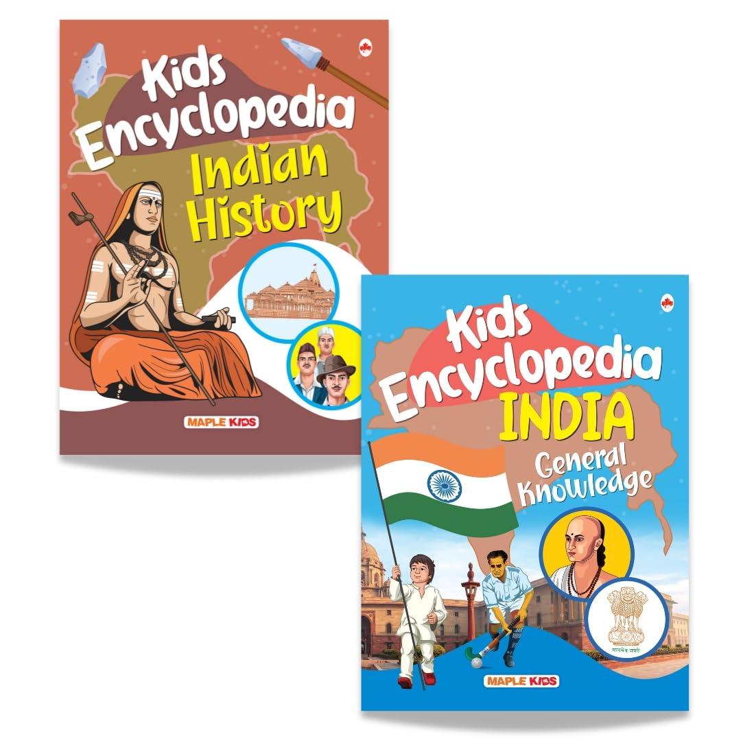 Kids Encyclopedia (Illustrated)  Indian History and India General Knowledge (Set of 2 Books)  General Knowledge  Knowledge Bo