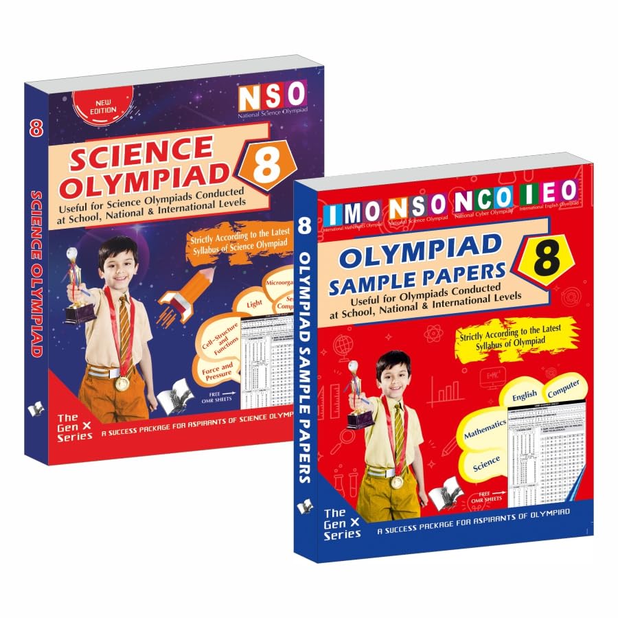 National Science Olympiad  Class 8 + Olympiad Sample Paper  Class 8 With OMR Sheets